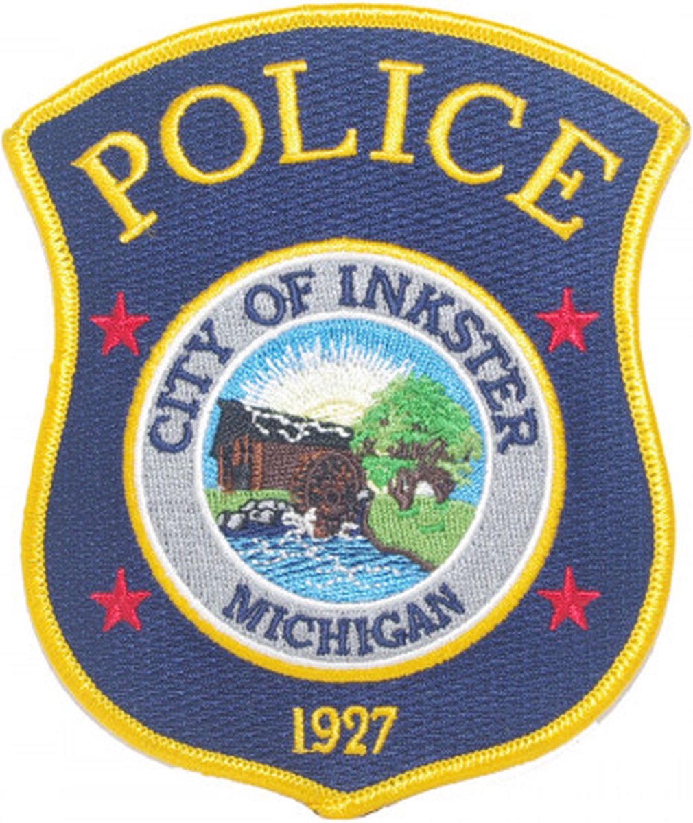 City of Inkster Michigan Police geborduurde patch embleem | Opnaai